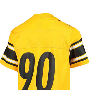 Maillot de hockey sur glace personnalisé en polyester 2025 – Vente en gros, haute qualité, dernier design, tenue de sport d'équipe, maillot de football américain - Product Image 6