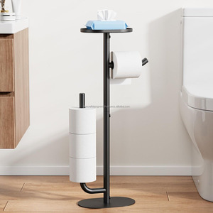 Porte-papier toilette en fer à finition mate pour une apparence élégante de salle de bain et une surface résistante aux rayures - Product Image 2