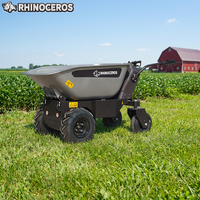 Minidumper Elettrico Rhinoceros KS450E con Caricatore a Ruote, Capacità di Carico 450kg, Motore 800W, Benna da 0,2CBM per Giardino, Fattoria e Cantiere