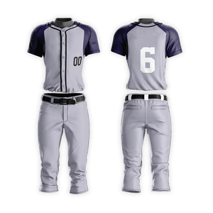 Camiseta de Béisbol para Hombre y Mujer, Lisa, con Botones, Uniforme Deportivo Personalizable, Transpirable, 100% Poliéster - Product Image 1
