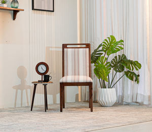 Ensemble de table à manger moderne et élégant en bois massif avec plateau en marbre, tables à manger d'extérieur modernes, meubles en bois, table à manger 6 places - Product Image 2