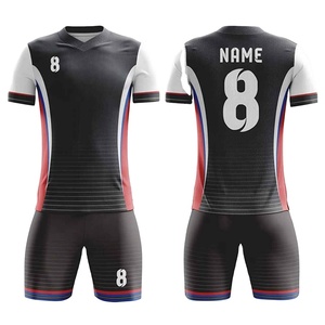 Conjunto de Uniforme de Fútbol Personalizado Unisex Blanco, Manga Corta, Cuello en V, Impreso, Transpirable, Impermeable, Antibacterial, de Poliéster - Product Image 2