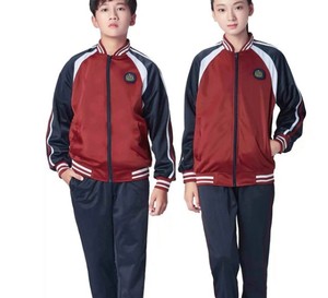 Conjunto Deportivo para Adultos al por Mayor, Resistente al Viento, Camiseta Blanca, Azul y Roja, Falda, Uniforme Escolar Personalizado, Material de Tela - Product Image 3