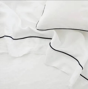 Ensemble de literie en tissu 100% lin pur, ensemble de couette, 1 housse de couette, 2 taies d'oreiller, ensembles de housses de couette - Product Image 6