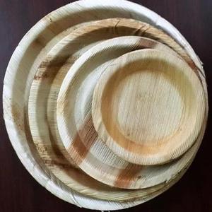 High Grade Natural Areca Palm <b>Plates</b> with Microwave Safe <b>Disposable</b> Dinner <b>Plates</b> for BBQ Camping Picnic & Family Gatherings Use - Product Image 3