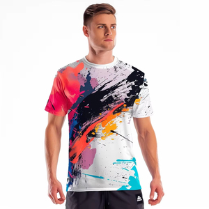 เสื้อยืดซับลิเมชั่นผ้าแคนวาสสีพื้นแขนสั้นคลาสสิกสำหรับฤดูร้อนปี 2026 ของซัพพลายเออร์ สวมใส่สบายสำหรับเทศกาลปีใหม่ - Product Image 4