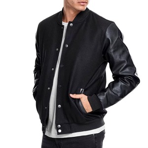 Veste universitaire pour homme avec logo personnalisé et design uni, veste universitaire pour homme - Product Image 5