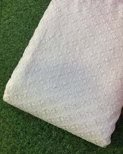 African Sequin Lace Fabric Beaded Embroidery Mesh Fabric Party Wear Wedding Dress Fabric Wholesale - Product Image 3