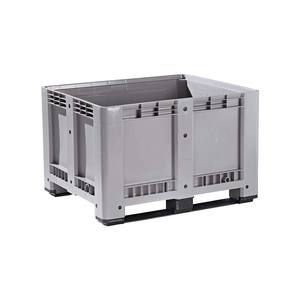 Caja de paletización para montacargas, caja de plástico plegable y colapsable, caja de paletización de HDPE, caja de transporte, caja moldeada para carrito de transporte - Product Image 1