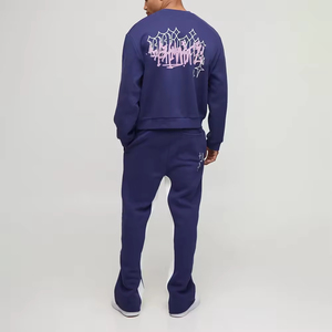 casual Style Men Track Suit Custom Logo Sportswear & Streetwear Training <b>Set</b> Custom Logo Custom Style Tracksuits - Product Image 5