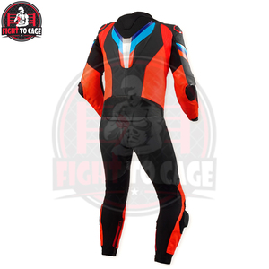 Combinaison de moto en cuir véritable pour course personnalisée, Alpinestar Dainese, combinaison de moto pour la conduite - Product Image 2