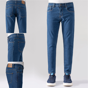 Men's Mid Stretch Regular Fit Straight-leg Denim Jeans | Streetwear Casual | Eco-Friendly Fabric | Custom Logo Private - Product Image 1