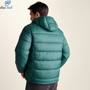 <b>Men's</b> Hooded Puffer <b>Jacket</b> <b>Lightweight</b> Quilted Winter Coat Warm Insulated Full Zip Outdoor Casual <b>Jacket</b> Custom OEM Manufacturer - Product Image 5