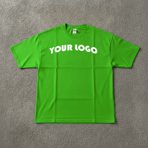 Camiseta Extra Grande de Algodón con Estilo Hip Hop, Hombros Caídos, Logotipo Personalizado, Talla Grande para Hombre - Product Image 2