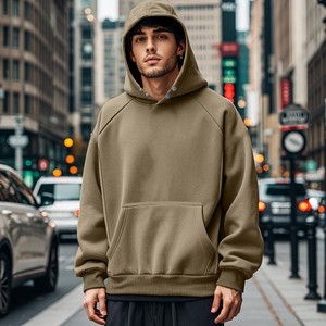 Sudadera con Capucha de Poliéster 100%, 280G, Color Liso, Estilo Deportivo Casual, Diseño Personalizado para Hombre - Product Image 4