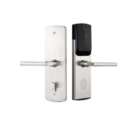 Serrure de porte d'hôtel électronique intelligente avec logiciel de gestion gratuit, serrure à carte intelligente en acier inoxydable, serrure de sécurité pour chambre d'hôtel