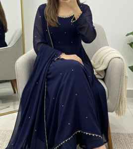 Traje Indio-Pakistaní de Última Moda, Diseño de Vestido de Boda con Dupatta y Pantalones, Vestidos para Fiestas - Product Image 4