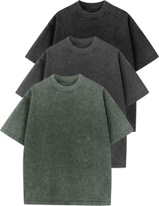 Oversized <b>Tshirts</b> for Men's Acid Wash Cotton Tee Shirts Baggy Boyfriend Vintage Streetwear Tops <b>tshirt</b> - Product Image 4