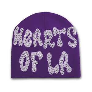 Bonnets en tricot classiques pour hommes en fil de coton, personnalisés avec broderie 3D - Product Image 5