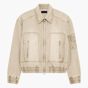 Nueva Tendencia Chaqueta de Mezclilla Acolchada con Forro de Algodón Lavado Resistente, Estilo Urbano Juvenil, Casual, con Cremallera y Decoración, Tipo Cárdigan - Product Image 2