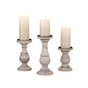 Magnifique ensemble de chandeliers en bois, forme colonne, décoration d'intérieur, design conique, fait main, noyer, chêne, marbre blanc - Product Image 5
