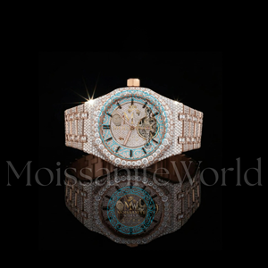 MoissaniteWorld Luxury Quartz Sapphire Crystal <b>Watch</b> 42mm Octagon Case Analog Dial <b>Men's</b> Cartoon <b>for</b> Out Timepiece - Product Image 5