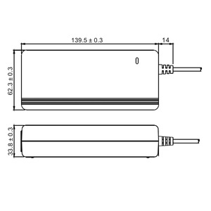 อะแดปเตอร์แปลงไฟทางการแพทย์แบบตั้งโต๊ะ 36W 7.2V 5A ช่องเสียบไฟ AC แบบ C14 - Product Image 3