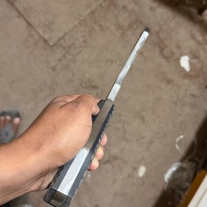 Cuchillo de caza hecho a mano de acero de Damasco, hoja de punta caída de espiga completa, mango de Micarta, cuchillo utilitario para exteriores - Product Image 5