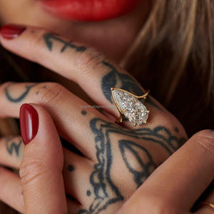 Arin /18K/14K ทองพร้อมใบรับรอง GIA/IGI เพชรธรรมชาติทันสมัยหรือออกแบบเองด้วยแหวนเพชร MOQ ต่ำ - Product Image 3