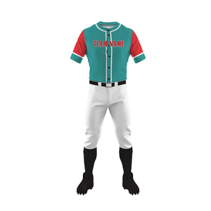 Custom Baseball Uniform Button <b>Down</b> Quick Dry Breathable Polyester Team Wear Supplier OEM - Product Image 5