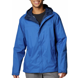 Chaqueta de lluvia cómoda para hombre, fabricada en fábrica, a la venta, con diseño de logotipo personalizado, chaqueta cortavientos, ropa de calle, impermeable. - Product Image 1