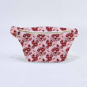 Riñonera de nailon impermeable con estampado personalizado – Riñonera, bandolera y bolso de cintura para mujer con cremallera - Product Image 2