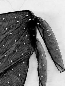 Pearl Bridal <b>Sarong</b> for Women Sheer <b>Bikini</b> Cover-Up Wrap Bride Beach Outfit for Bachelorette Party, Honeymoon Swimwear Cover-Ups - Product Image 4