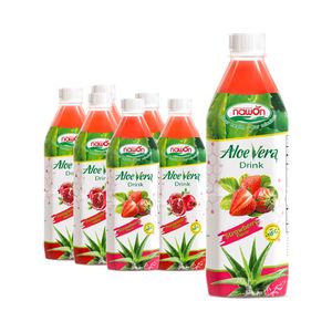 Muestra Gratuita de Bebida de Aloe Vera con Jugo de Granada en Botella de 500 ml, Fabricante de Bebidas, Marca Privada NAWON - Product Image 3
