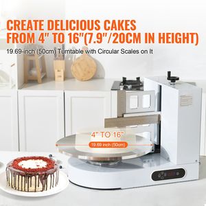 Macchina Elettrica per Decorazione Torte con Basso Rumore, Spalmatore di Crema e Rivestimento in Glassa, Piatto Girevole Regolabile - Product Image 2