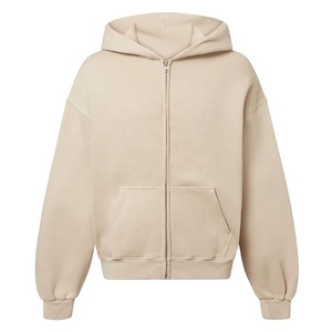 Sweat-shirt décontracté ample de style streetwear de haute qualité OEM personnalisé, vente en gros, sweat-shirt à fermeture éclair pour hommes - Product Image 1