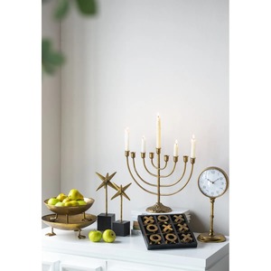 Candélabre en laiton à sept bras pour activités religieuses, porte-bougie en métal durable, design circulaire, au meilleur prix - Product Image 5