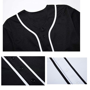 Wholesale High Quality Mens Uniform Sports <b>t</b> <b>Shirts</b> Baseball Jersey Custom Embroidery Custom Promotional Baseball Jerseys - Product Image 2