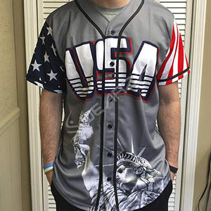 Camiseta de Béisbol Antibacteriana Personalizada, Transpirable, de Alta Calidad, 100% Poliéster, Camisetas Deportivas Sublimadas Baratas para Hombre, Softbol - Product Image 3