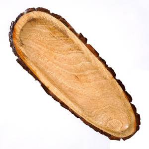 Trending Acacia Wood Serving <b>Tray</b> Deep Dish Wooden Platter Food Display Board Kitchen Dining <b>Table</b> Decor Natural Finish - Product Image 4