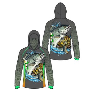 Haut de pêche à capuche imperméable anti-UV 50+ à séchage rapide, style streetwear urbain, fournisseur de vêtements en gros - Product Image 6
