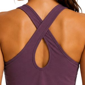 Débardeur dos nageur violet prune pour femme, imprimé graphique, sans manches, pour gym, yoga, fitness, entraînement, course à pied, vêtement de sport anti-humidité - Product Image 5