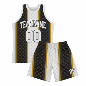 Tenue de basketball professionnelle personnalisée avec logo, ensemble maillot et short, anti-humidité, fabricant de vêtements de sport d'équipe - Product Image 1