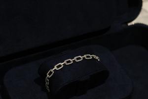 Hermosa pulsera de cadena con moissanita VVS1, plata de ley 925, pulsera de diamantes de moissanita personalizada - Product Image 4