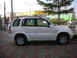 แผ่นบังแดดหน้าต่าง HIC วัสดุ PMMA สีรมควัน ติดตั้งได้ 100% ด้วยเทปกาว 3M สำหรับ SUZUKI Grand Vitara ปี 1999-2005 - Product Image 2