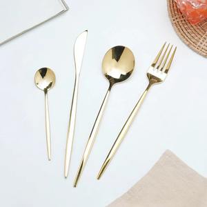 Juego de cubiertos moderno y elegante de acero inoxidable para comedor moderno, vajilla elegante para mesa de cocina y uso doméstico, procedente de la India. - Product Image 2