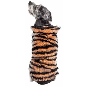 Cappotto/Giacca per Cani in Pelliccia di Visone Luxe Tigerbone con Fantasia Tigre Glamour - Abbigliamento per Animali Domestici - Product Image 3