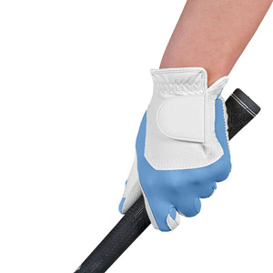 ถุงมือกอล์ฟหนังแกะสีน้ำเงินขาวสำหรับผู้ชาย ระบายอากาศได้ดี กันลื่น จับกระชับ นุ่ม ยืดหยุ่น น้ำหนักเบา สวมใส่ง่าย เหมาะสำหรับกีฬากลางแจ้ง - Product Image 5