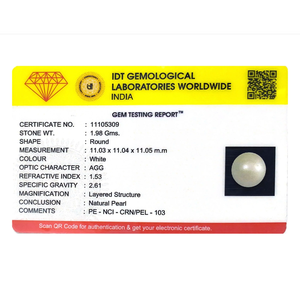Natural Certified Baroque Pearl 9.9 Carat Loose Wholesale Gemstone - Product Image 3