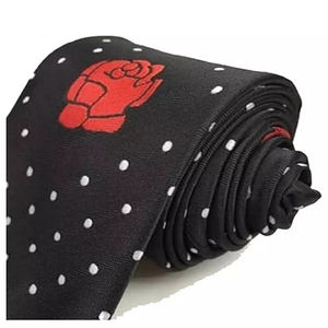 Corbata Azul de Alta Calidad Hecha a Medida para Hombres, Estilo Maestro Masón, Seda de Alta Calidad para Regalia Masónica - Product Image 3